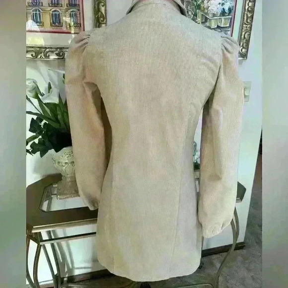 FOREVER 21 TAN CORDUROY BUTTON DOWN CASUAL WESTERN COWBOY MINI DRESS SIZE SM - Picture 5 of 7